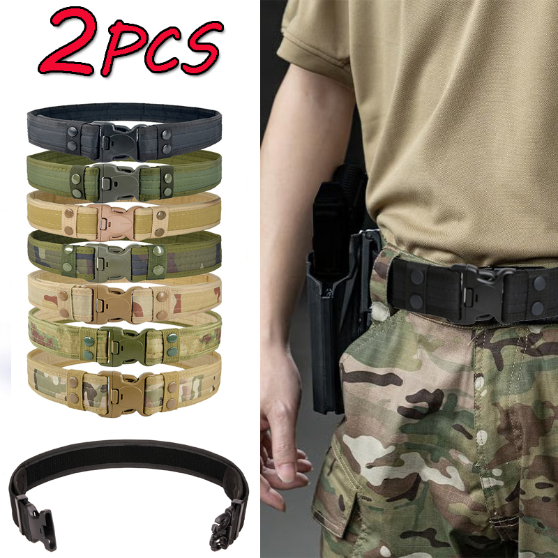 Tactical Combat Belt Quick Release Buckle - 위장 전술 벨트 남성용 퀵 릴리스