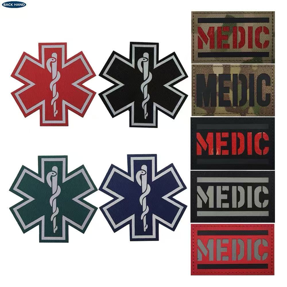 Patch Morale Tactical Military Hook Loop - 응급 구조 생명의 별, MED, 의료