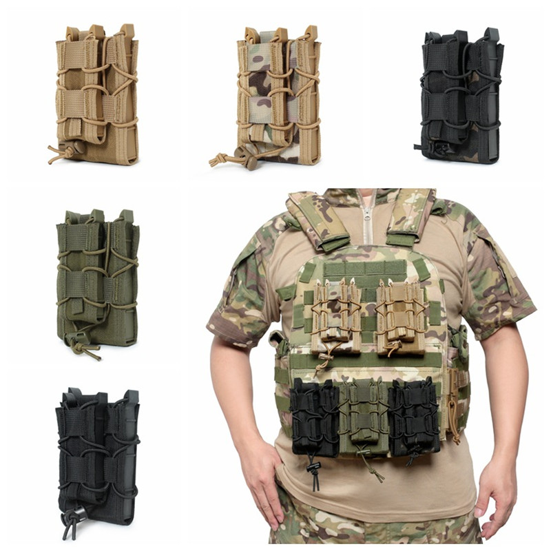 Molle Mag Pouch Double Magazine 5.56 9Mm - 5.56 9mm 몰리 탄창 파우치 AK