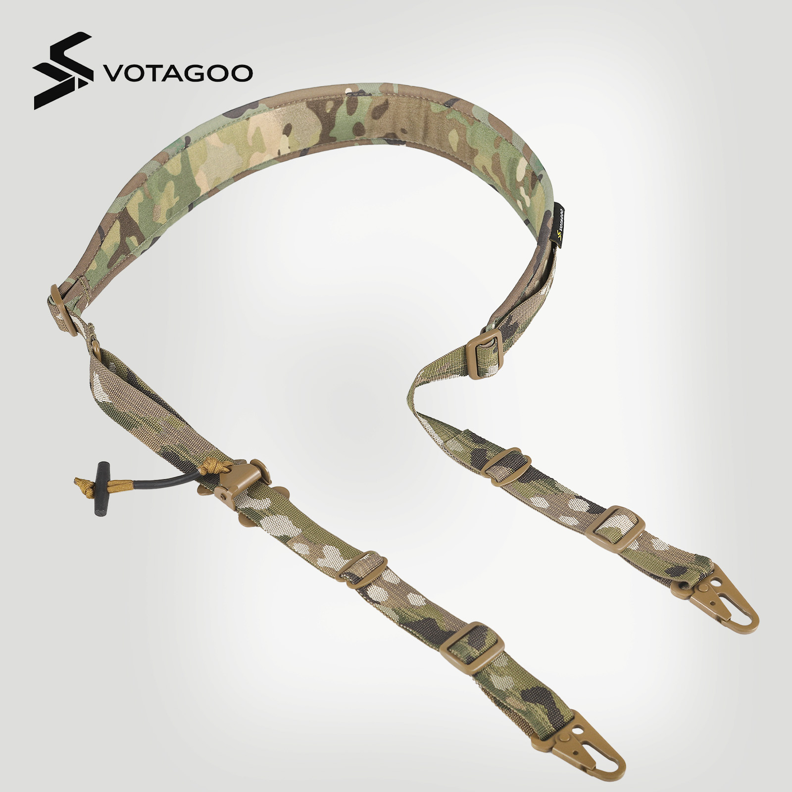 Tactical Sling 2 Point Quick Adjust Rifle - VOTAGOO 전술 2포인트 슬링, HK 후크가