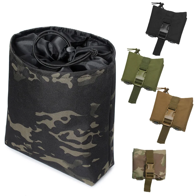 Tactical Dump Pouch Foldable Drop Bag - 접이식 전술 몰리 탄창 덤프 드롭