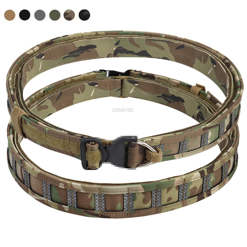 Tactical Combat Belt Quick Release Buckle - 3 in 1 전술 허리 벨트