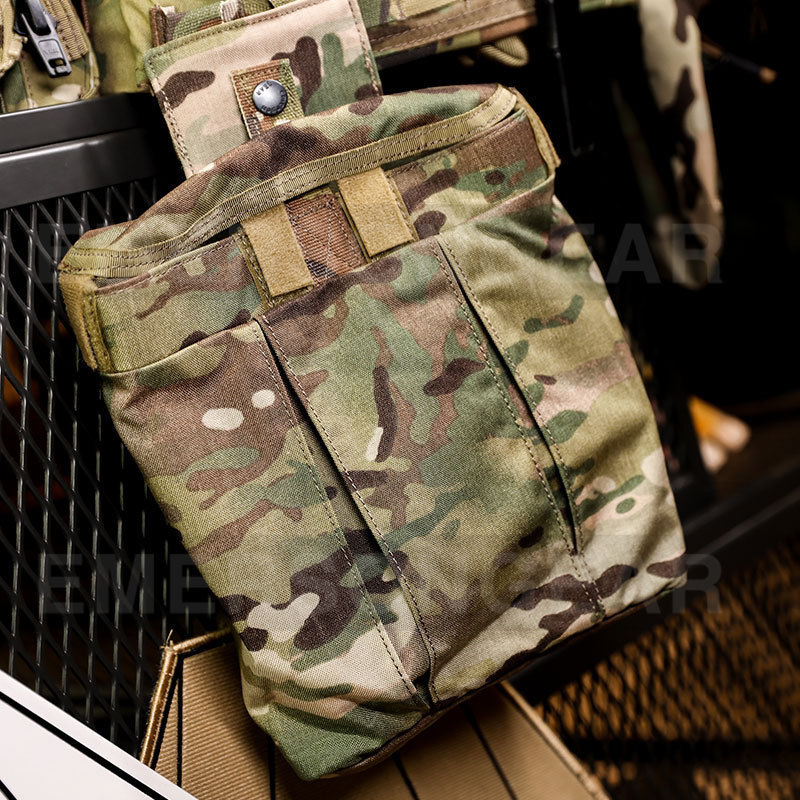 Tactical Dump Pouch Foldable Drop Bag - Emersongear 전술 덤프 파우치 MOLLE 드롭
