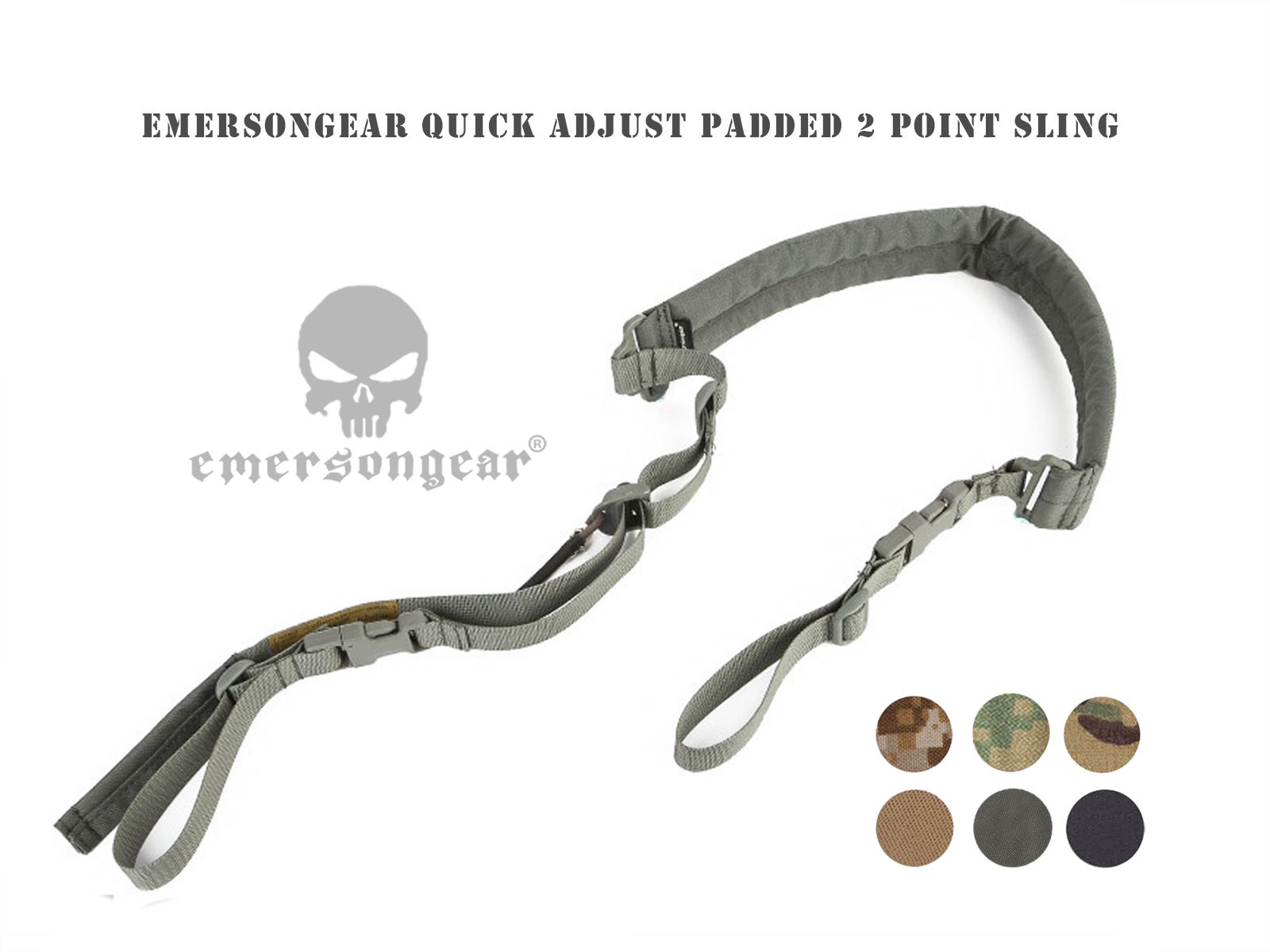 Tactical Sling 2 Point Quick Adjust Rifle - 에머슨기어 전술 2포인트 라이플 건 슬링