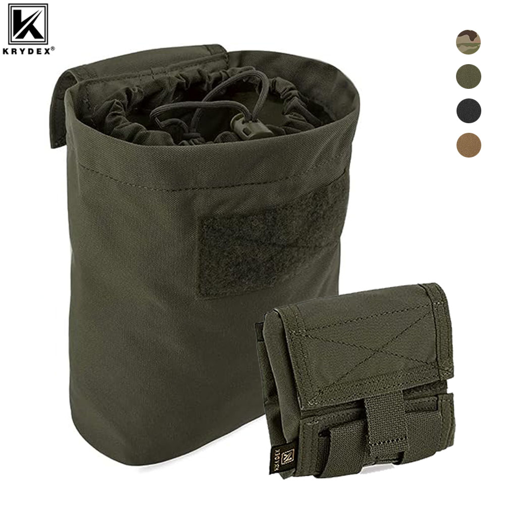 Tactical Dump Pouch Foldable Drop Bag - KRYDEX 전술 MOLLE 접이식 덤프 파우치