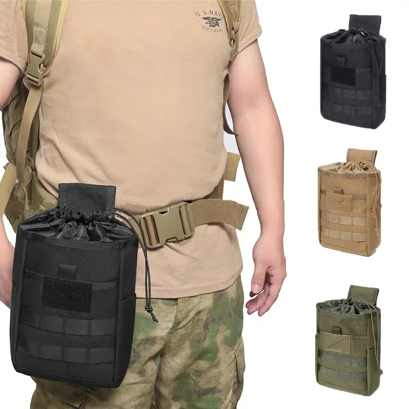 Tactical Dump Pouch Foldable Drop Bag - 전술용 접이식 몰리(MOLLE) 방식의 탄약 수납
