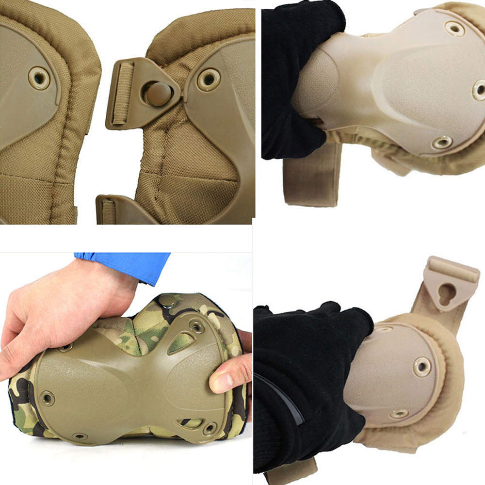 4 개/대 군사 전술 무릎 및 팔꿈치 패드, 조정 가능 - Combat Knee Pads Elbow Pads Set Military 리뷰 및 가격