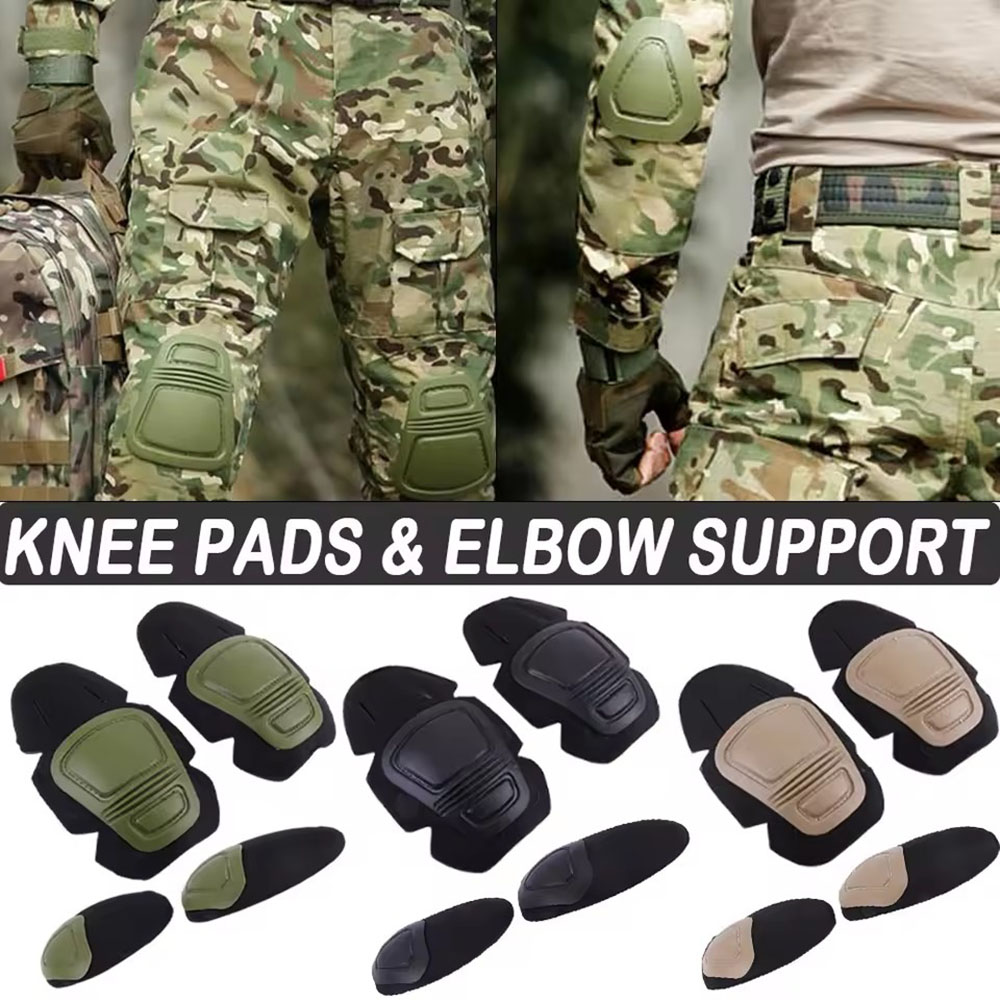 전술용 무릎 및 팔꿈치 보호대 세트 군용 보호 장비 전 - Combat Knee Pads Elbow Pads Set Military 리뷰 및 가격