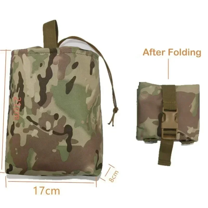 작은 허리 가방 접이식 몰리 전술 잡지 덤프 드롭 파우 - Tactical Dump Pouch Foldable Drop Bag 리뷰 및 가격