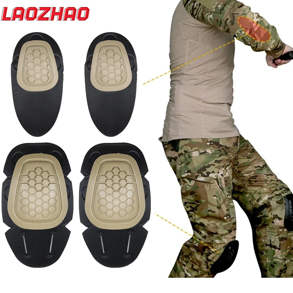 군용 전술 무릎 팔꿈치 패드 세트, 에어소프트 무릎 팔 - Combat Knee Pads Elbow Pads Set Military 리뷰 및 가격