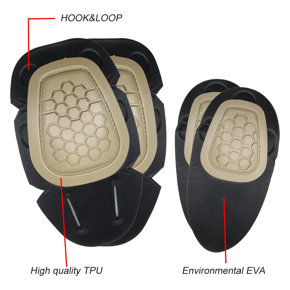군용 전술 무릎 팔꿈치 패드 세트, 에어소프트 무릎 팔 - Combat Knee Pads Elbow Pads Set Military 리뷰 및 가격