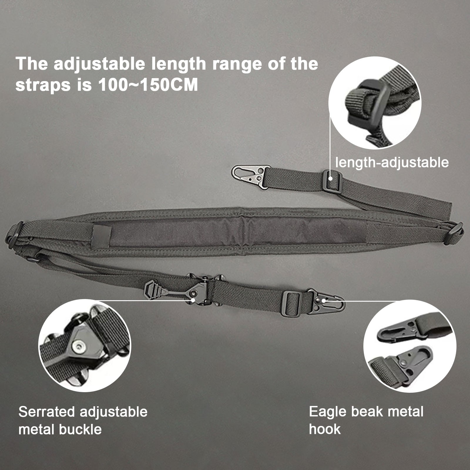 전술 2점 라이플 슬링 스트랩 퀵 디테치 로프 조절 가 - Tactical Sling 2 Point Quick Adjust Rifle 리뷰 및 가격
