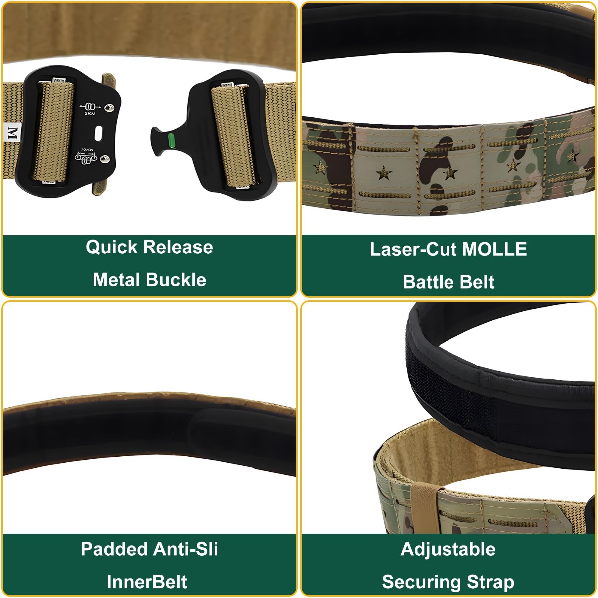 군사 전술 벨트 퀵 릴리스 금속 버클 나일론 전투 허리 - Tactical Combat Belt Quick Release Buckle 리뷰 및 가격