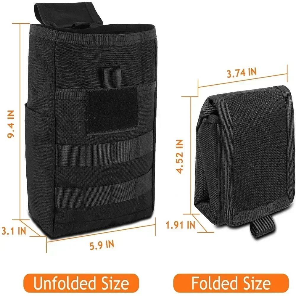 전술용 접이식 몰리(MOLLE) 방식의 탄약 수납 파우 - Tactical Dump Pouch Foldable Drop Bag 리뷰 및 가격