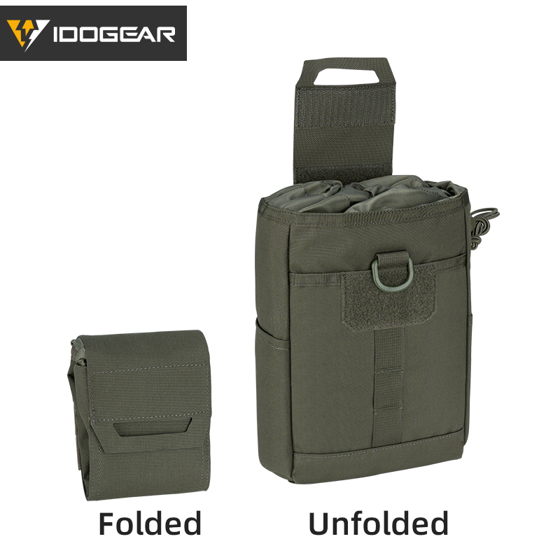 IDOGEAR 전술 덤프 파우치 MOLLE 드롭 파우치 - Tactical Dump Pouch Foldable Drop Bag 리뷰 및 가격