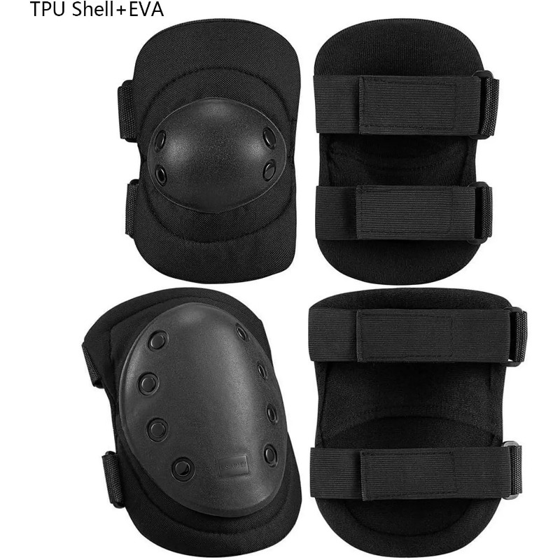 군사 전술 무릎 패드 팔꿈치 패드 세트 에어소프트 무릎 - Combat Knee Pads Elbow Pads Set Military 리뷰 및 가격