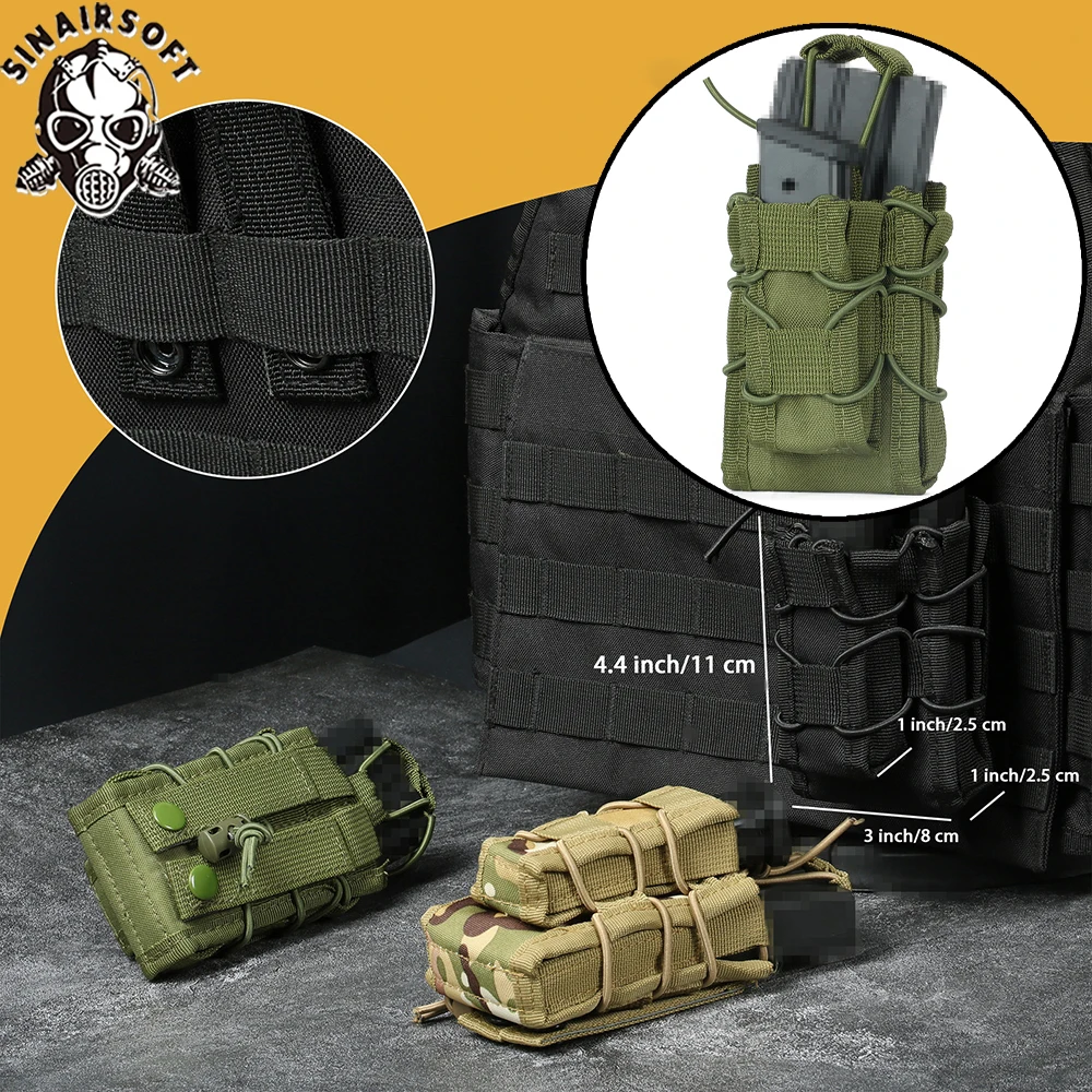 전술용 몰리 5.56 7.62 9MM 싱글/더블 탄창  - Molle Mag Pouch Double Magazine 5.56 9Mm 리뷰 및 가격