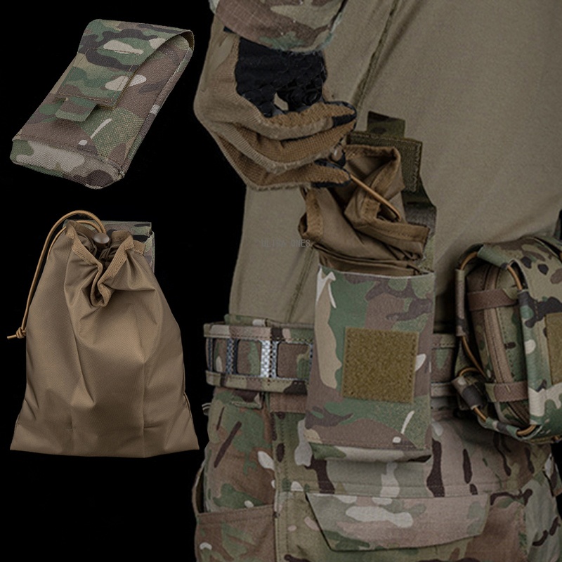야외 사냥용 허리 가방 전술 몰리 드로스트링 덤프 파우 - Tactical Dump Pouch Foldable Drop Bag 리뷰 및 가격