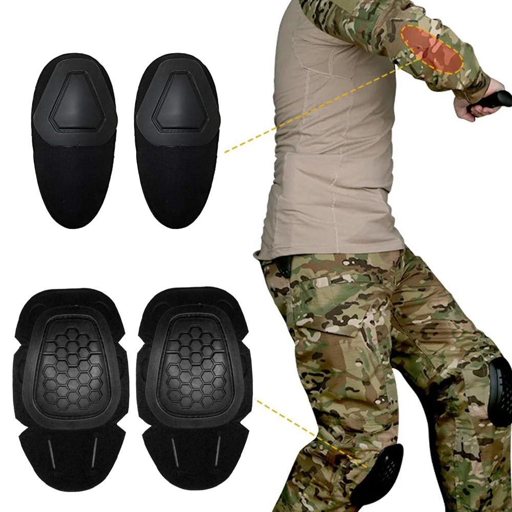 4개 세트 군용 전술 무릎 보호대, 팔꿈치 보호대, 무 - Combat Knee Pads Elbow Pads Set Military 리뷰 및 가격