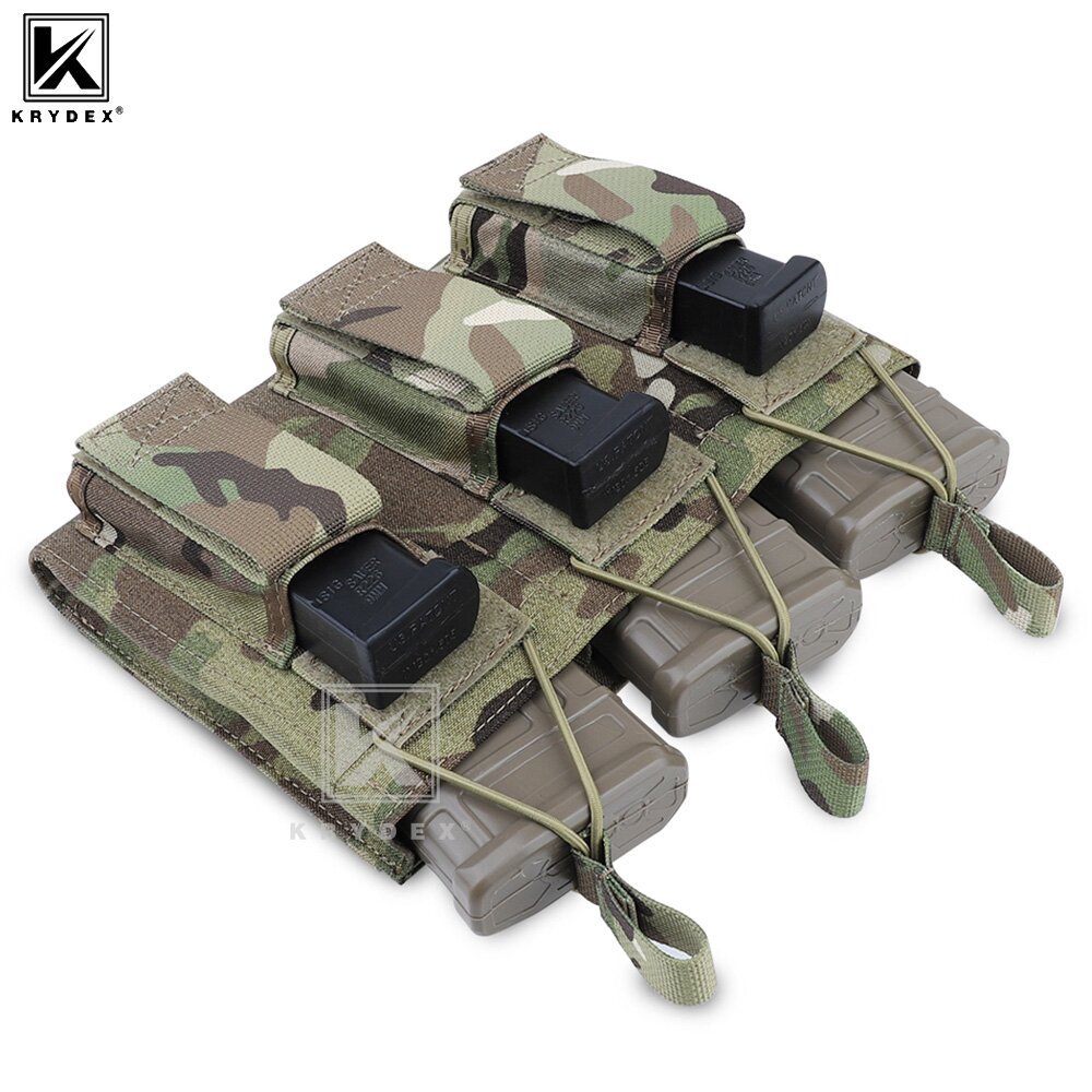 KRYDEX 전술 9mm 5.56 M4 M16 AR15 - Molle Mag Pouch Double Magazine 5.56 9Mm 리뷰 및 가격